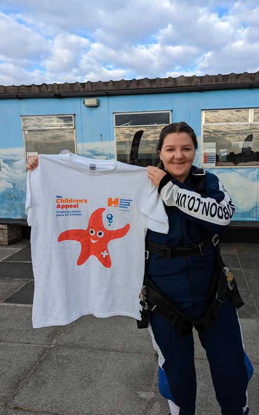 Sarah Spooner can now cross out skydiving from her bucket list