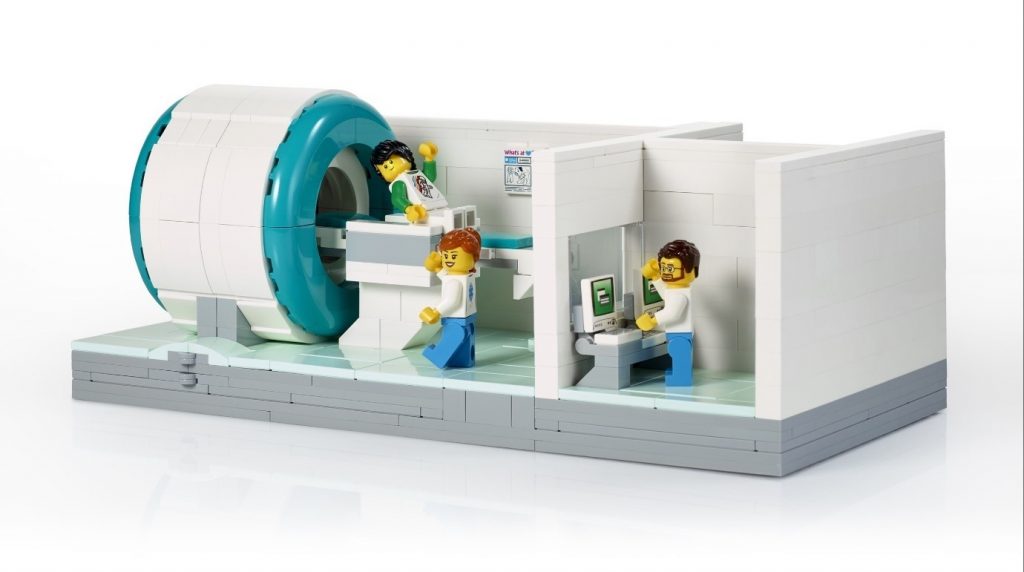 Model Lego MRI Scanner which will help children to feel more at ease during scans 